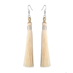 Long Fringe Dangle Earrings