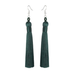 Long Fringe Dangle Earrings