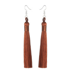 Long Fringe Dangle Earrings