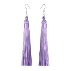 Long Fringe Dangle Earrings