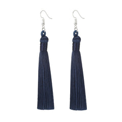 Long Fringe Dangle Earrings