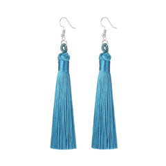 Long Fringe Dangle Earrings
