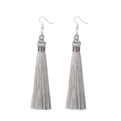 Long Fringe Dangle Earrings
