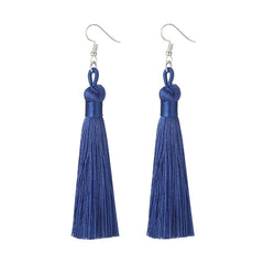 Long Fringe Dangle Earrings