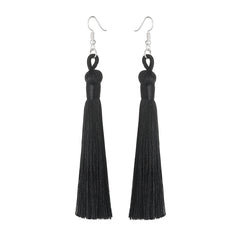 Long Fringe Dangle Earrings